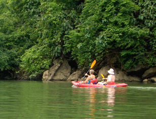 Kayaking in Ba Be Lake, Vietnam